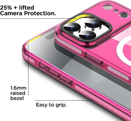 Miniatura 158 de AICase Funda protectora para iPhone 16 compatible con iPhone 16, delgada, ligera, transparente [no amarillenta] Diseño vibrante