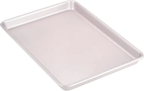 CHEFMADE Bandeja para Hornear con Borde de 13 Pulgadas, Bandeja Antiadherente de Acero al Carbono para Galletas para Hornear Carne Pan Rollo de
