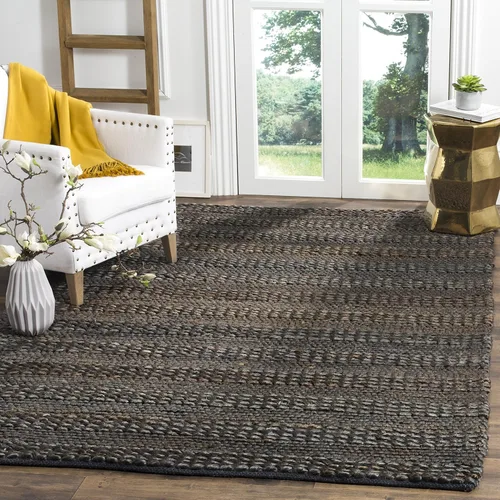 Miniatura 8 de SAFAVIEH Natural Fiber Collection - Alfombra decorativa de 2 x 3 pies, color lejía, yute hecho a mano, diseño trenzado tejido, ideal para entrada