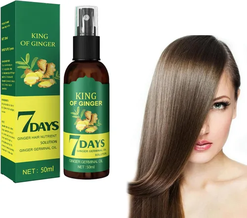 Shouga Kingu Aceite de jengibre para el crecimiento del cabello, aceite germinal de 7 días, control de caída del cabello, tratamiento para cabello