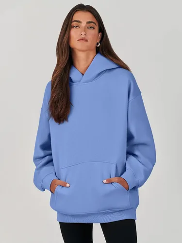 Miniatura 2 de ANRABESS Womens Oversized Hoodies Fleece Sweatshirts Long Sleeve Hooded Pullover Winter Clothes with Pocket