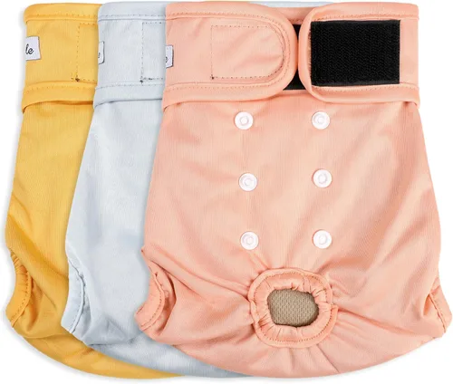 Miniatura 16 de Pañales lavables para perras – Pañales reutilizables de primera calidad para perras en celo – Pañales para perras altamente absorbentes
