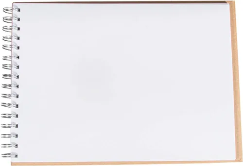 Miniatura 4 de Rayher 8160900 - Álbum de recortes en espiral con tapa dura, 30 hojas blancas, 8.3 x 11.8 in