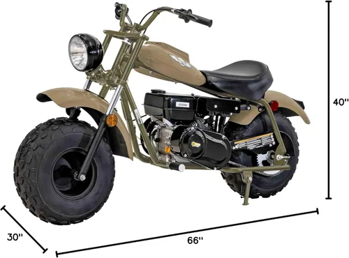 Miniatura 10 de Massimo Motor Warrior200 196CC Motor Super Size Mini Moto Trail Bike MX Street para niños y adultos Neumáticos anchos Motocicleta Powersport