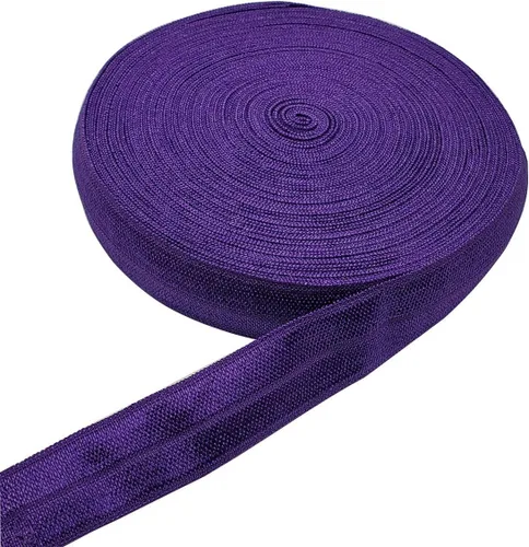 Miniatura 19 de Cinta elástica plegable de 10 yardas, cinta elástica trenzada para cintas para el cabello, disponible en varios colores (gris, 5/8 pulgadas)