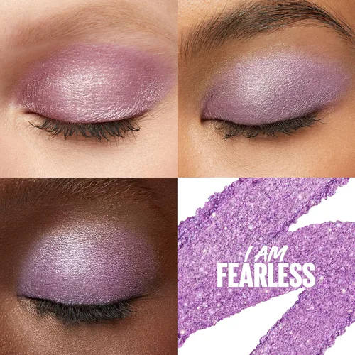 Miniatura 2 de MAYBELLINE Color Tattoo Longwear Sombra de ojos multiusos Stix, maquillaje de ojos, I am Fearless (brillo púrpura)
