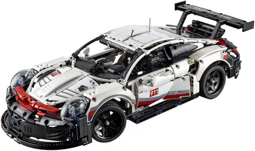 Miniatura 4 de Lego Technic Porsche 911 RSR Juego de construcción, modelo de coche realista, kit de construcción avanzada