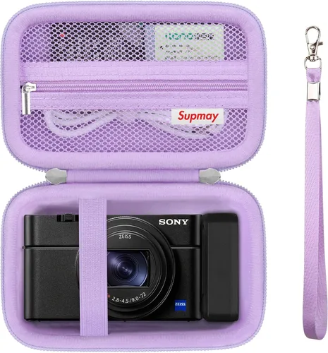 Miniatura 12 de Funda de transporte para cámara compacta Sony RX100 VII/ RX100 VI/ RX100 V/ RX100 IV/ RX100 III Premium Compact Camera, bolsa de viaje con bolsillo