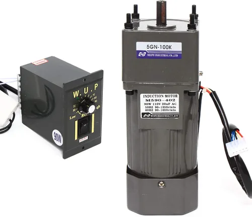 Miniatura 36 de Motor de engranajes eléctrico 120W DC 24V Reductor de engranajes helicoidal Caja de engranajes Motor eléctrico de engranajes RV 50K 35Nm Motor 120W