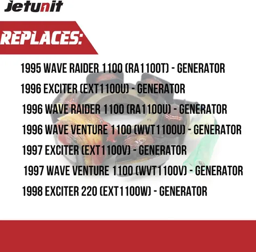 Miniatura 5 de Estátor para Yamaha Jet-Ski 63N-85510-00-00 63M-85510-00-00 Wave Raider 1100 /Wave Venture 1100 1995 1996 1997
