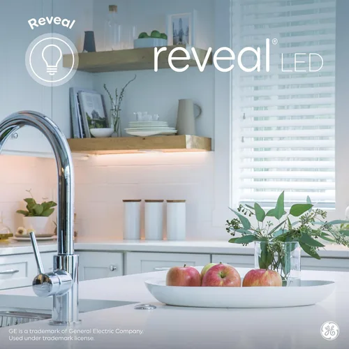 Miniatura 3 de GE Lighting Bombillas LED regulables GE Reveal HD, A19 de uso general (bombillas LED de repuesto de 40 vatios), 350 lúmenes, bombillas de base