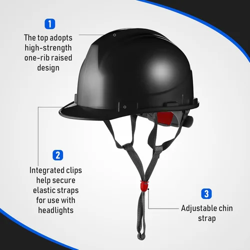Miniatura 3 de Leumoi 10 piezas de casco de suspensión, casco duro de construcción para seguridad, estilo gorra de trinquete con correas de corona autoajustables