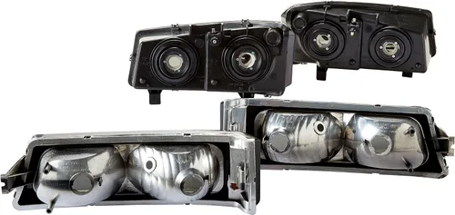 Miniatura 2 de Faros delanteros Chevrolet Silverado, luz señalizadora de parachoques., Gris