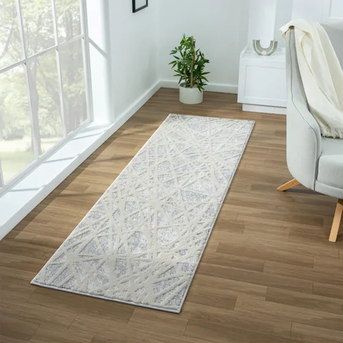 Miniatura 11 de LUXE WEAVERS Alfombra geométrica de 2 x 3 pulgadas, diseño geométrico de líneas abstractas modernas
