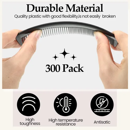 Miniatura 3 de Zopeal 300 peines para el cabello, peine de bolsillo de plástico a granel de 5 pulgadas, reutilizable, para mujeres y hombres, viajes, hotel, sin