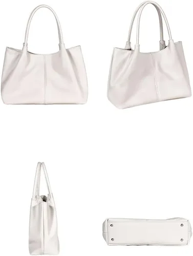 Miniatura 6 de Bolso de mano para mujer, bolso de hombro, bolso de mano de poliuretano suave, bolso de hombro grande a la moda, bolso de mano con asa superior