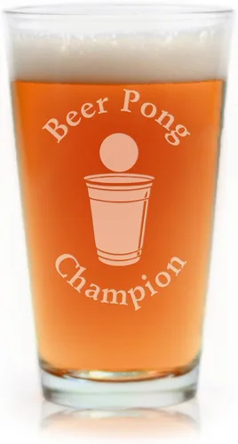 Miniatura 3 de Taza grabada para beber Beer Pong Champion de 16 oz