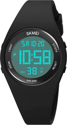 CakCity Relojes deportivos digitales para niños y niñas, relojes impermeables para exteriores, con cronómetro, reloj de pulsera para niños de 5 a 13