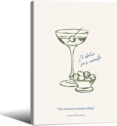 Miniatura 32 de Pósteres vintage de Martini rosa a la moda, cócteles, bebidas alcohólicas, impresiones artísticas de pared para el hogar, apartamento, cocina, bar