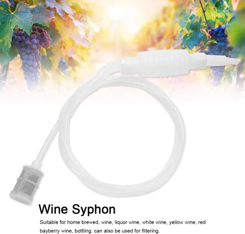 Miniatura 3 de Wine Tube JTLB 21 * 17 * 5 Home Brew Syphon Filtro Tubo Manguera Cerveza Vino Fabricación Herramienta