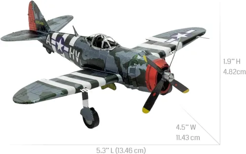 Miniatura 2 de Kit de modelo de metal 3D P-47 Thunderbolt de Metal Earth Fascinations