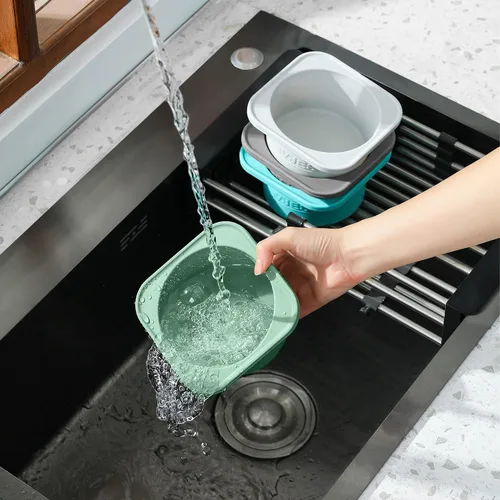 Miniatura 8 de Recipientes apilables de silicona para probar masa de pizza artesanal con tapas - paquete de 2/3/4/5 unidades - porción de 500 ml