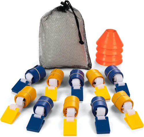 Miniatura 2 de Champion Sports Quick Release Flag Football Set – Durable Belt, 3 Detachable Flags & Adjustable Fit (25”-50”)
