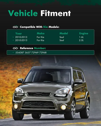 Miniatura 5 de SCITOO - Amortiguadores delanteros traseros para Kia se adapta a 2010-2013 para amortiguadores Kia Soul 554387 5657 72969 72968 - Juego de 4 piezas