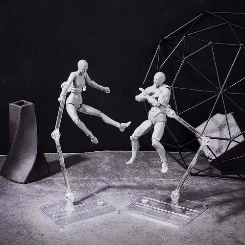 Miniatura 7 de FINGERINSPIRE 8 Pcs Action Figure Stand Assembly Action Figure Display Holder Base Doll Model Support Stand for 6 inch Action Figures or Effects