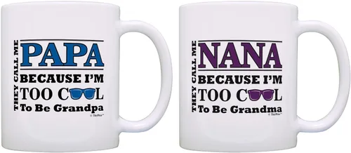 Miniatura 15 de ThisWear Regalo del Día de la Madre para Mimi Too Cool to Be a Grandma Gafas de sol de regalo de 11 oz taza de café de cerámica con asa