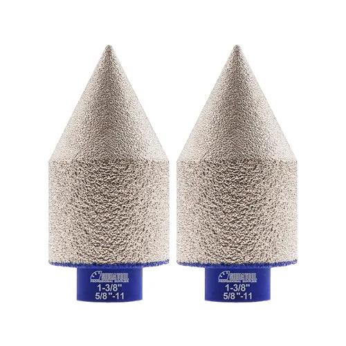 Miniatura 28 de SHDIATOOL Brocas biseladoras de diamante de 1-3/8 pulgadas para agrandar los pedazos de fresado de cerámica del granito del mármol de la teja