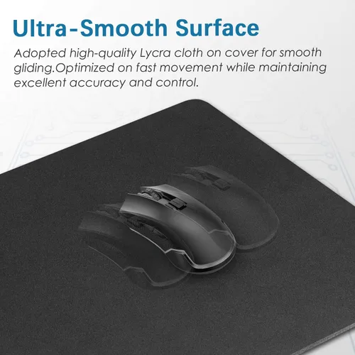 Miniatura 3 de Alfombrilla para mouse de 8.0 x 7.5 x 0.12 pulgadas, base de goma antideslizante con textura de alta calidad, alfombrilla para mouse para oficina