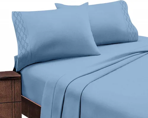 Miniatura 8 de Home Sweet Home - Juego de ropa de cama transpirable extra suave y resistente a las arrugas, juego de sábanas bordadas de lujo con bolsillo profundo