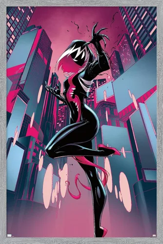 Miniatura 15 de Trends International Marvel Comics Ghost Spider Venom - Póster de pared de Spider-Gwen #24, 22.4 pulgadas de largo x 14.7 W, versión enmarcada