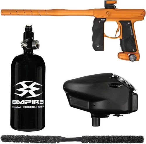 Miniatura 8 de Action Village Empire Mini GS TP Core Kit de pistola de paintball Naranja polvo/Oro polvo