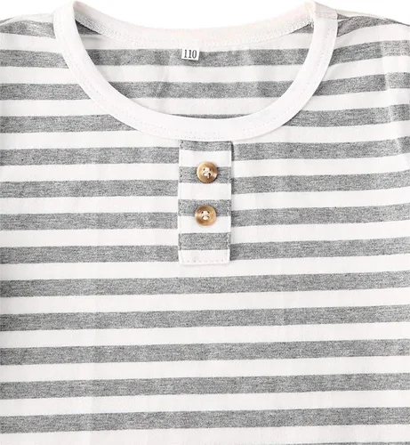 Miniatura 58 de fhutpw Conjunto de 2 piezas de ropa de verano para bebés, camiseta de manga corta, cintura elástica, pantalones cortos para niños pequeños