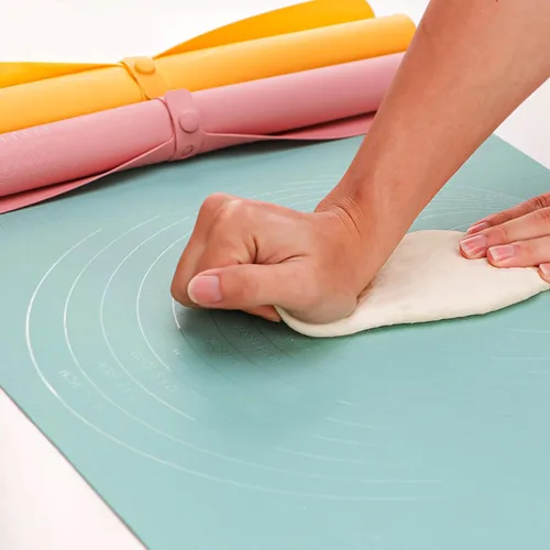 Alfombrilla de silicona extra grande para cocina, 23.6 x 15.7 pulgadas, alfombrilla gruesa resistente al calor, antideslizante, antiadherente, para
