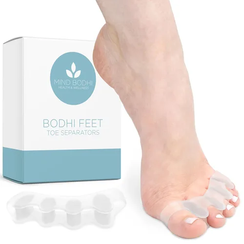 Miniatura 10 de Mind Bodhi Separadores de dedos de los pies/Espaciadores de dedos de los pies - Para hombres y mujeres - Tamaño grande - Negro