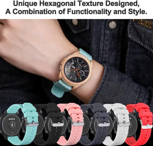 Miniatura 3 de FitTurn Paquete de 6 correas compatibles con Huawei Honor Magic Watch 2 de 1.811 in de repuesto de 0.866 in, correa de liberación rápida, Seis