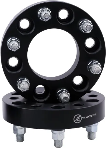 Miniatura 6 de Adaptadores de rueda forjados negros 6x135 a 6x5.5 de 1 pulgada con pasadores 14x2 compatibles con Ford de 6 pernos 6x135 a 6x139.7 para 2004-2014