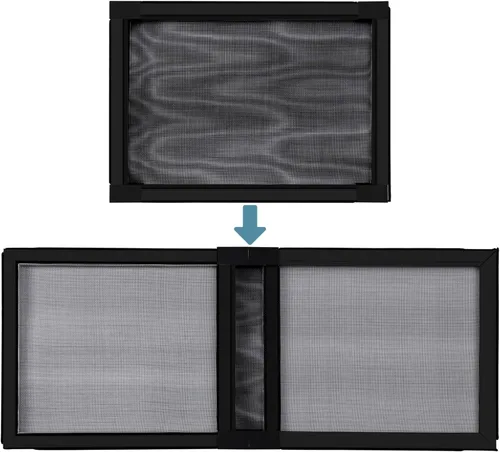 Miniatura 9 de BAFLOTEX Pantallas ajustables expandibles de 2 maneras de ventana ampliables 10.35 pulgadas de alto x 10.12 pulgadas a 17.24 pulgadas de ancho