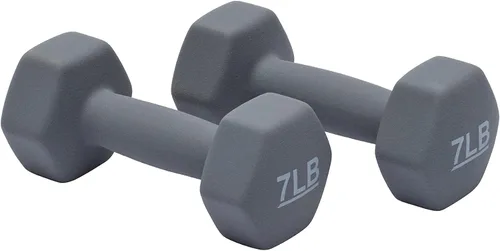 Miniatura 7 de Amazon Basics - Mancuerna de entrenamiento de fácil agarre, con revestimiento de neopreno, disponibles en varios juegos y pesos