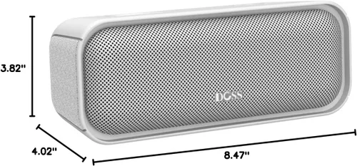 Miniatura 10 de DOSS Bocina SoundBox Pro Bluetooth inalámbrica portátil con sonido estéreo de 20 W, bajos adicionales activos, conexión inalámbrica estéreo, luces