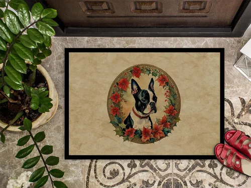 Miniatura 3 de Caroline's Treasures DAC2327MAT Boston Terrier - Felpudo para puerta delantera, para interiores y exteriores, para entrada, antideslizante, lavable