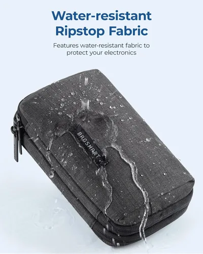 Miniatura 7 de BAGSMART Organizador de artículos electrónicos, estuche de viaje, cable de cargador de cable, bolsa organizadora de tecnología para accesorios