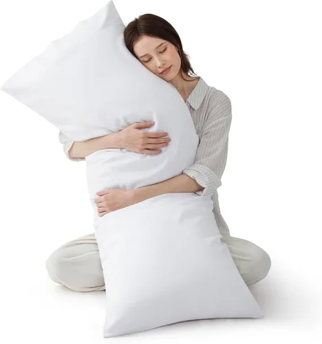 Miniatura 33 de Bedsure Juego de 2 fundas de almohada frescas de tamaño queen, rayón derivado de bambú, transpirables y suaves como la seda con cierre de sobre, 13