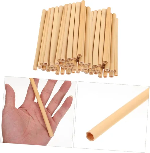 Miniatura 7 de BESPORTBLE 50 unids Natural Bee Tubes para abejas al aire libre Colmena Tubos de reemplazo Insertos Cría Insectos Hoteles