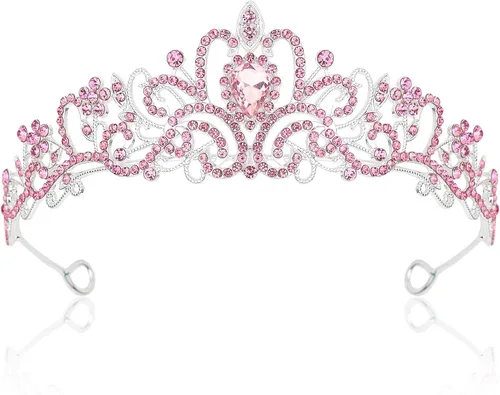 Miniatura 12 de CIEHER - Tiaras y coronas para mujeres y niñas - Regalos de corona para novia, boda, graduación, cumpleaños y Navidad