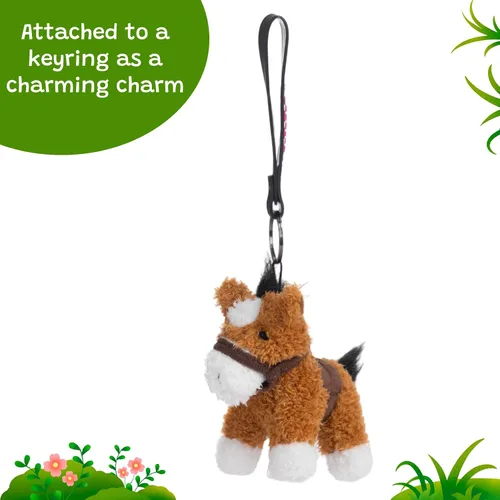 Miniatura 9 de HollyHOME 8 piezas de caballos de peluche, caballos mini de peluche a granel, caballos de peluche para fiestas temáticas de animales, cumpleaños