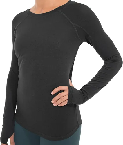 Miniatura 10 de Free Fly Camiseta de manga larga para mujer, protección solar UPF 50+, transpirable, ultrasuave, para mujer
